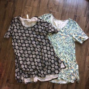 EUC 2 LuLaRoe woman’s shirts size L